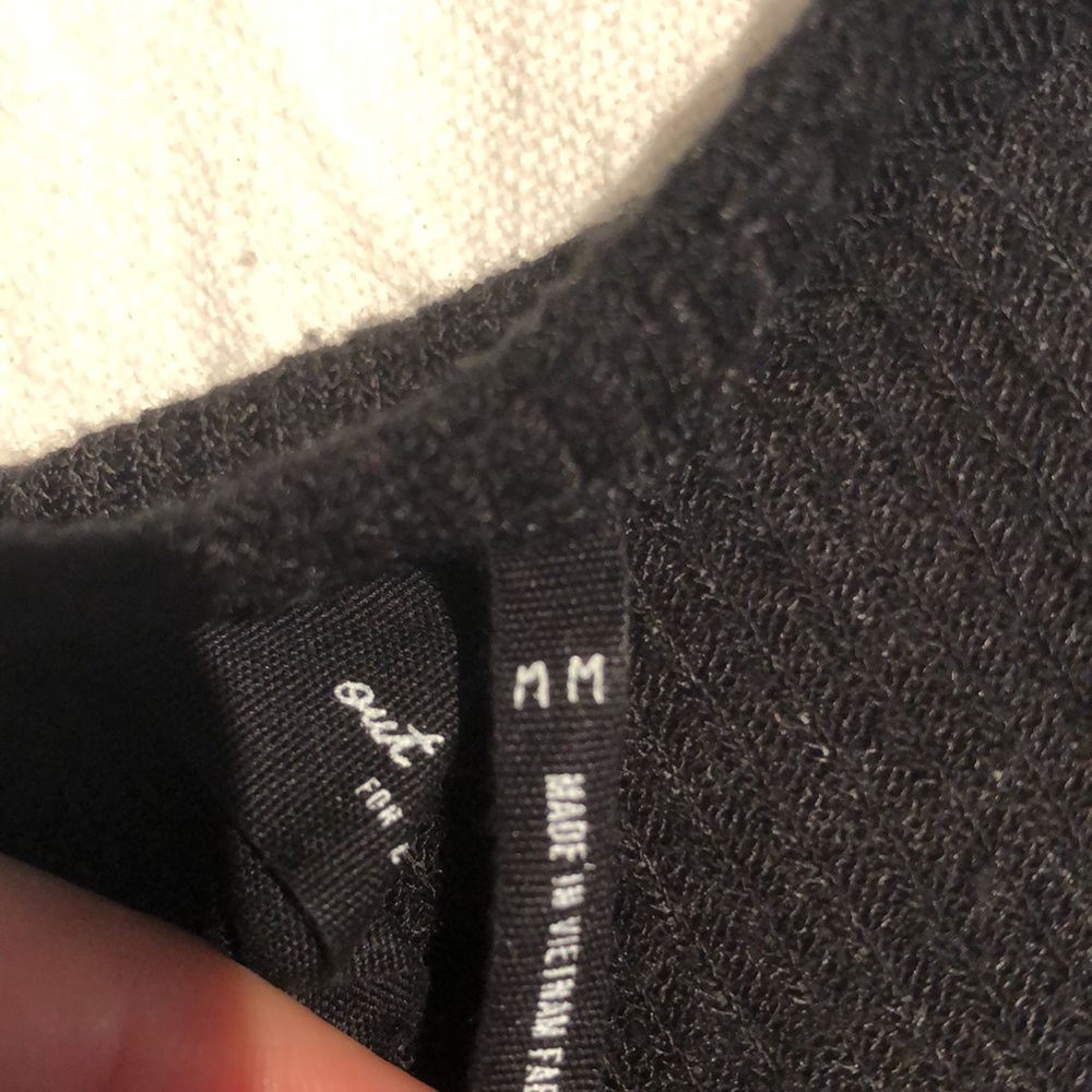 Out From Under Long Sleeve Ribbed Tip with Drawstring Ruching - Picture 5 of 7